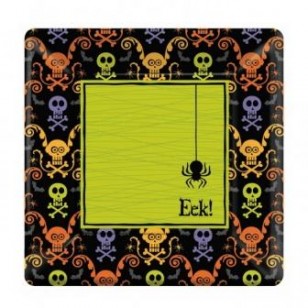 Chills and Thrills Halloween Paper Plates